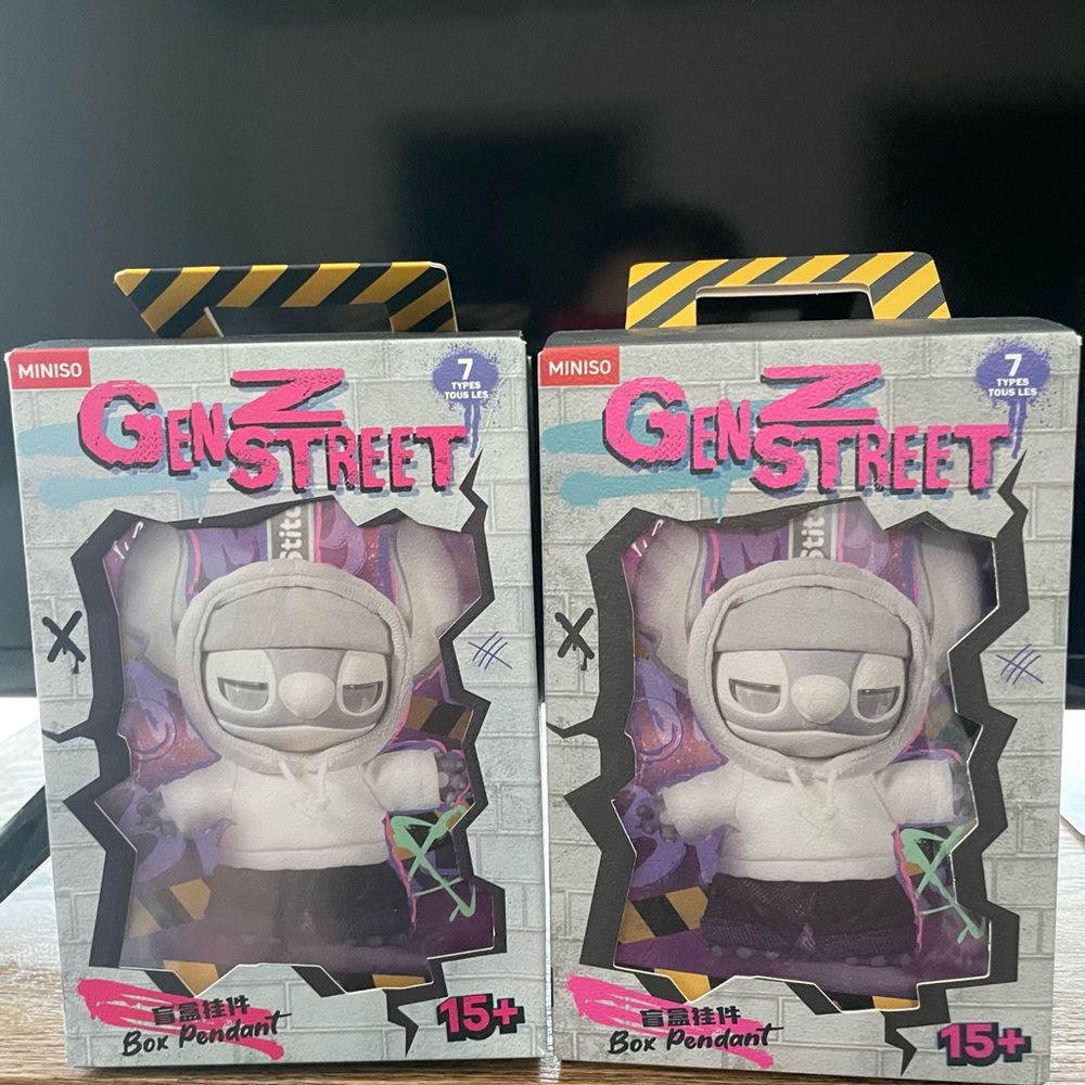 Gen Z Street Box Pendants - Two SECRET Gray and Black
